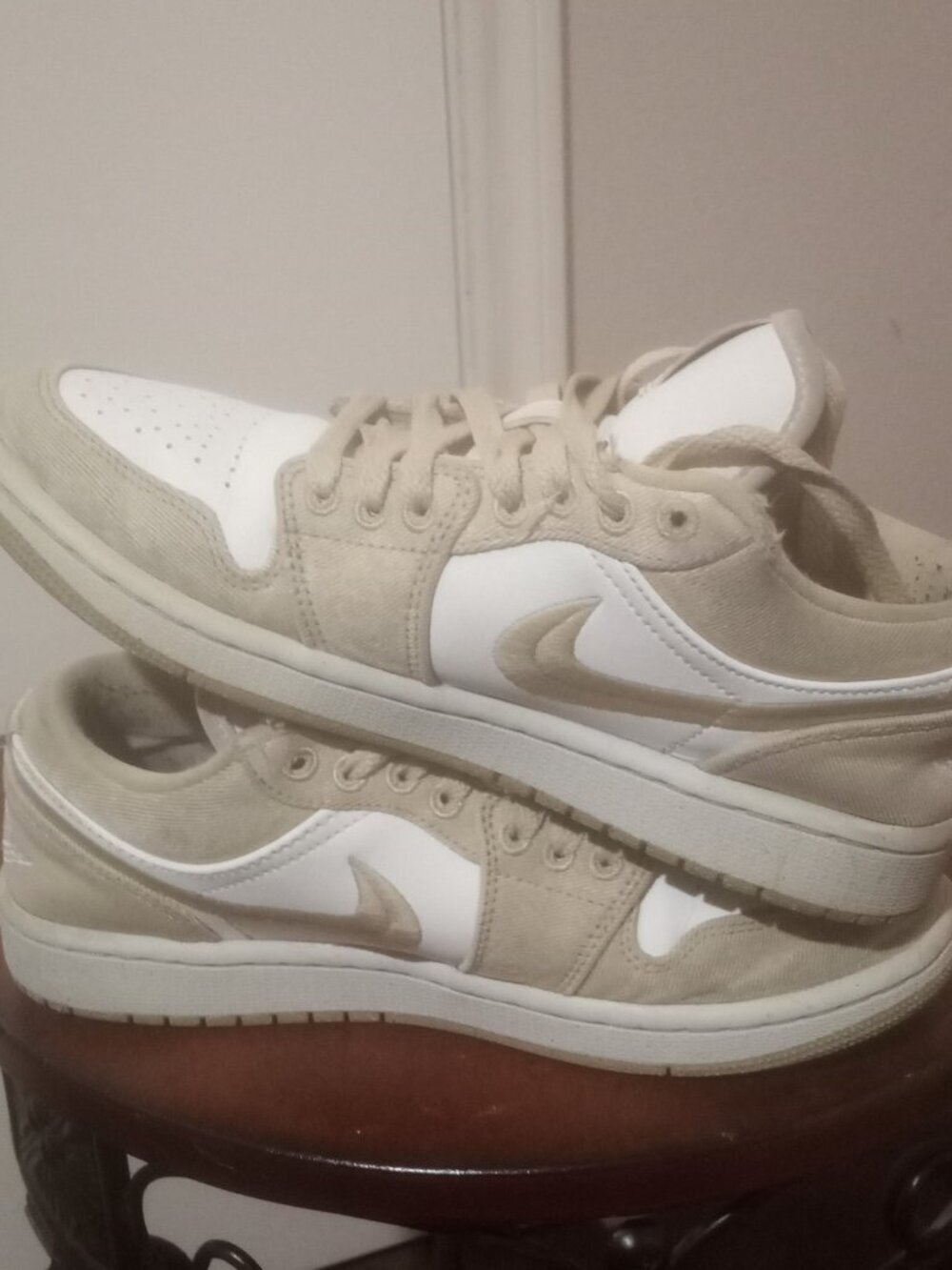 Air Jordan 1 SE Low Top Team Gold Sail Men's Sneakers Lace Up FN3722-701 Sz 7.5 - Picture 11 of 12